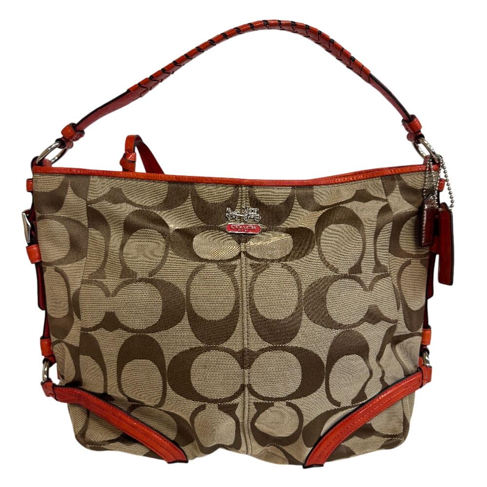 Coach 18903 Signature Canvas Umhängetasche beige Canvas Damen Gebraucht