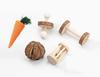 Pet wooden molar toy hamster rabbit guinea pig parrot play molar supplies combination set