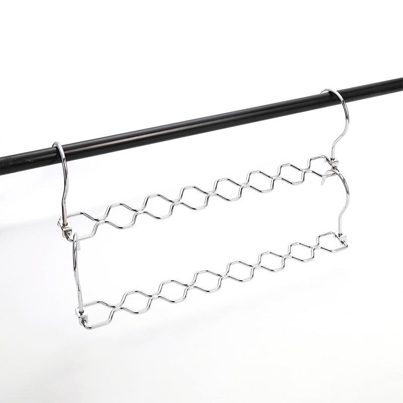 Pacote com 2 Cabides Economizadores de Espaço Para Roupas, Cabide Mágico Dobrável Economizador de Espaço Para Roupas Organizador de Cabide de Metal Com Gancho Giratório de 360°