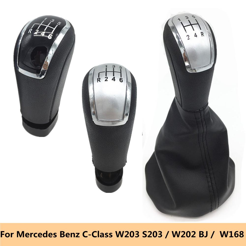 Car Hand Speed Manual Gear Shift Knob For Mercedes Benz C-Class W202 W208 E-Class W210 W203 S203 W245 W169 (04-12)/ W168 (97-04)