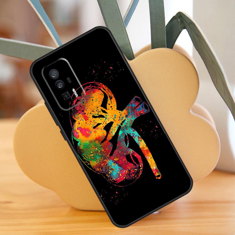 Human Heart Brain Lungs Case For POCO F6 Pro X6 X5 X3 F3 F5 M6 M5s Xiaomi 13T Pro 11T 12T 12 13 Lite 14 Ultra Cover