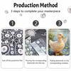 Pearl painting kit painting art handmade diy home decoration painting cute duckling pond animal portrait shining beads craft set