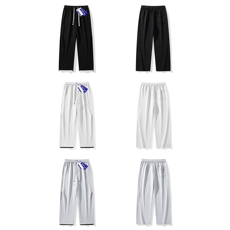 Wassup Trendy American-Style Beige Wide-Leg Pants for Men, Autumn Loose Fit, Trendy Versatile Straight-Leg Sweatpants for Teenagers