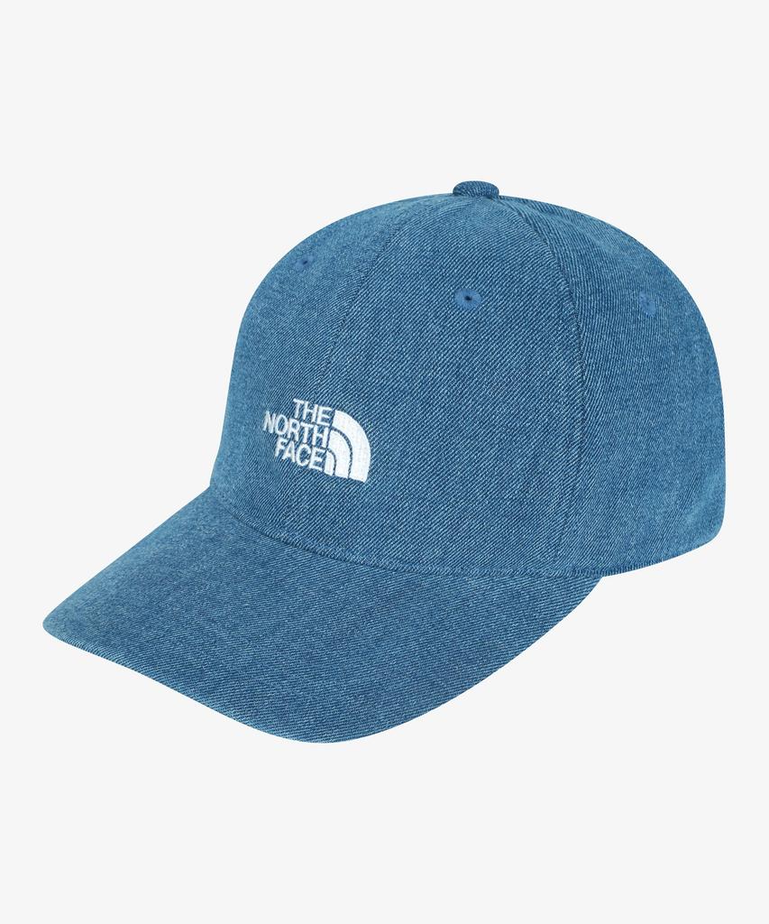 Noseupeiseu Ne3Cs00K White Label Logo Ball Cap Denim Blue