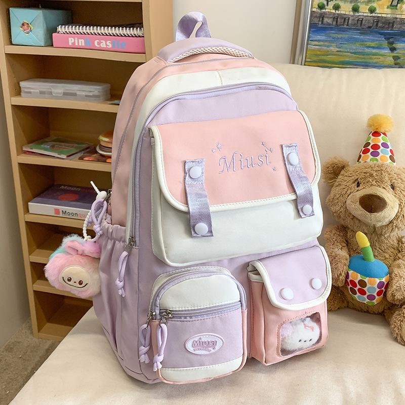 Children's Schoolbags Elementary School Girls Junior High School Students High Looking Multi Layer Backpack