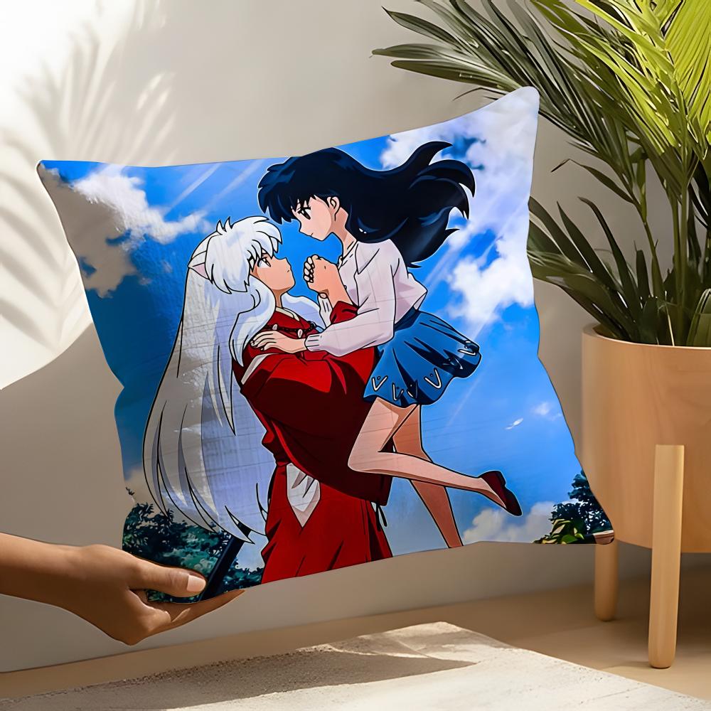 Anime Movie IInuyasha InuYasha Pillow Case Linen Cushion Covers For Decorative Sofa Home Pillows Case Car Chair Pillows Cases