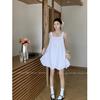 Simple U-neck Bud Vest Dress Women's Spring New Sweet and Spicy Style Loose and Thin Casual Super Fairy Dress