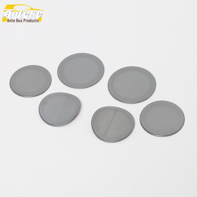 Ideal 23 L7 Speaker Cover Decals: Stainless Steel Roof Front & Rear Audio Box Sequins