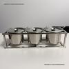 Stainless Steel Seasoning & Condiment Jar with Easy Clean Spoon Holder