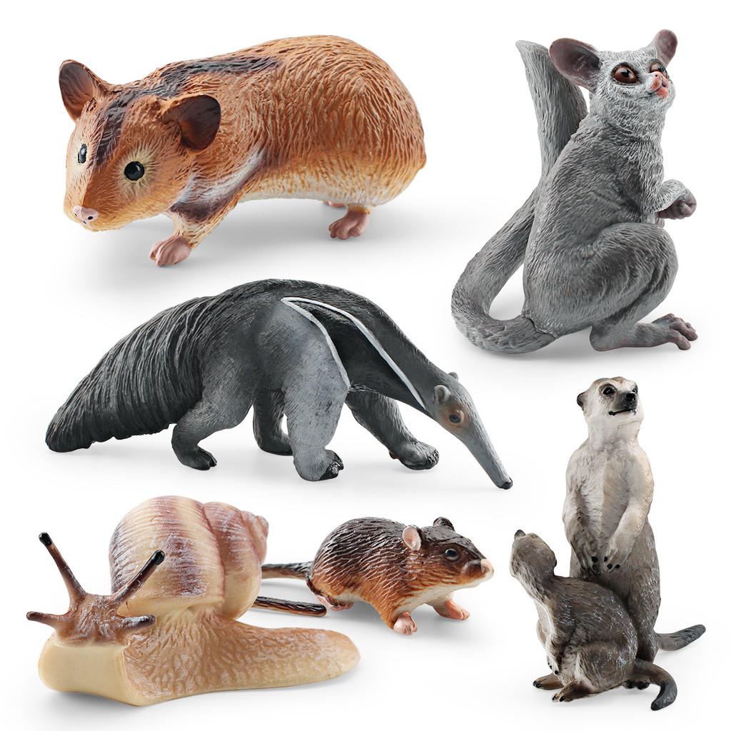 Kids Hamster Snail Pvc Animal Model With Realistic Insects For Educational Play