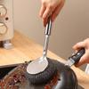 Stainless Steel Wool Scrubber with Handle Pot Scrubbers Dish Scrubber Cleaning Brush Stainless Steel Scrubbing Brushes