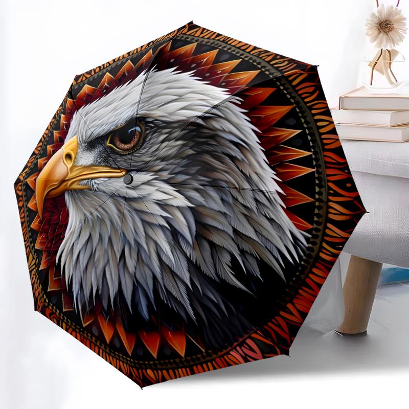 Eagle Fashionable Automatic Opening/Closing Folding Umbrella. Portable and Foldable, Ideal for Gift, Travel, and Daily Use.
