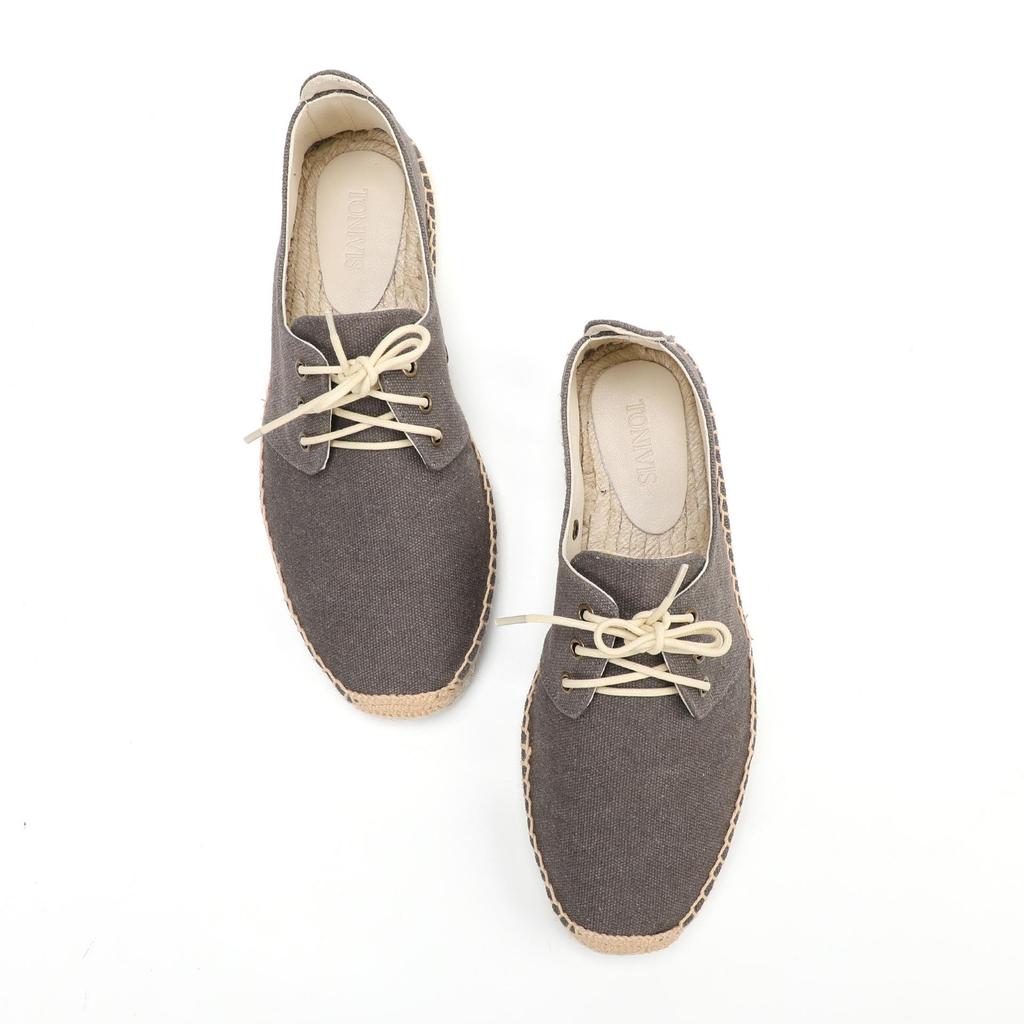 2026 Spring Men's Breathable Casual Lace-up Canvas Shoes - Trendy & Versatile