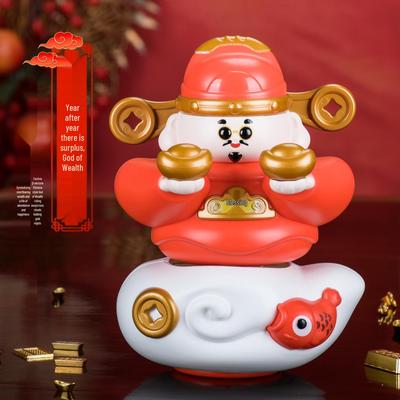 Solar Fortune God Ornament – Auto Nodding, Shaking, Great Work Starter, Wealth Attractor, Cute New Year Gift
