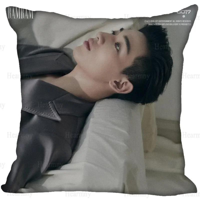New KPOP GOT7 Pillow Case For Home Decorative Pillows Cover Invisible Zippered Throw PillowCases 45X45cm 0512
