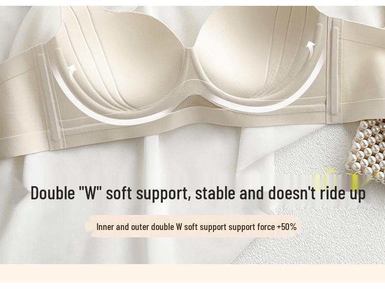 Seamless Push-Up Bra with Side Support: Sexy Cutout Design for Comfort, Lift, and Enhancement of Small Chests.