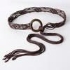 Weaving Tassel Waist Rope For Women Versatile Dress Decoration Korean Knotted Thin Waist Rope Wax Thread Knotted Waist Belt