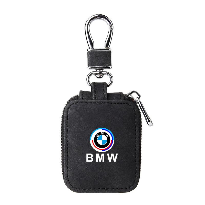 High-end Leather Car Logo Bluetooth Headset Box Protector Case For BMW 50th M M2 M3 M4 M5 M6 E46 E90 E60 F10 F30 E39 E36 F20 E87 GB1