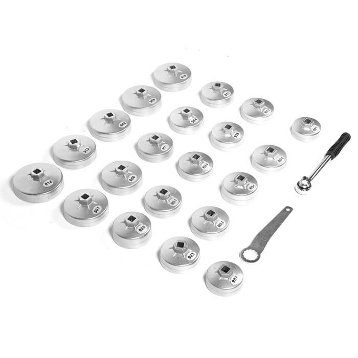 Sada klíčů na olejový filtr Profesionální sada nástrojů pro demontáž klíče s víčkem pro demontáž olejového filtru