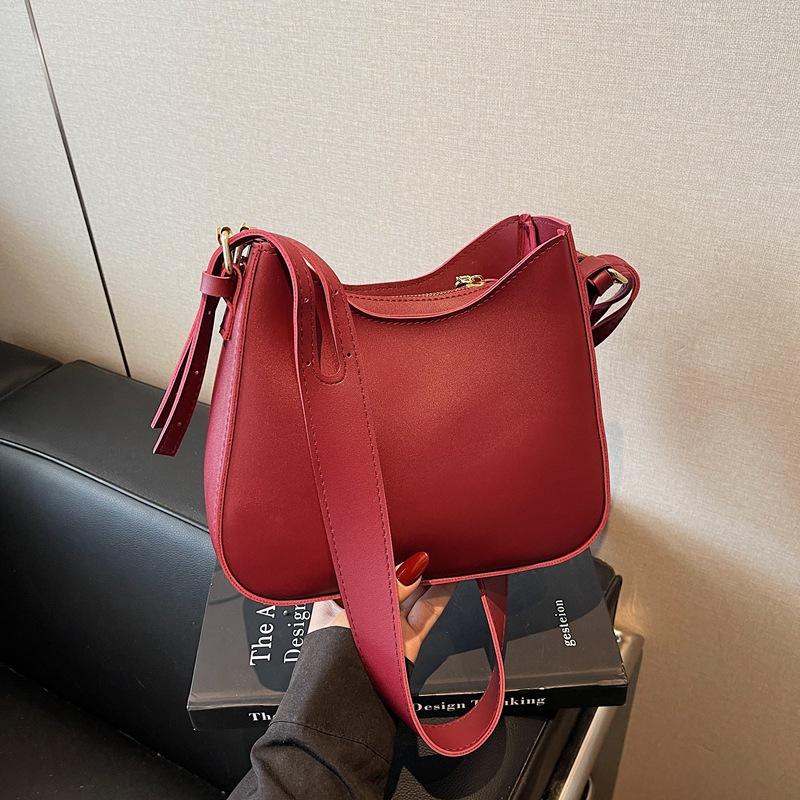 Retro Small Bag Women's Summer Versatile New Simple Shoulder Messenger Bag Bucket Bag