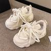 Dad shoes women's spring platform muffin shoes heightening sports shoes ins spring and autumn casual running shoes