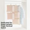 Space Saving Hanging Garment Bag Dust-Proof Down Coat Storage Bag  Seasonal Storage