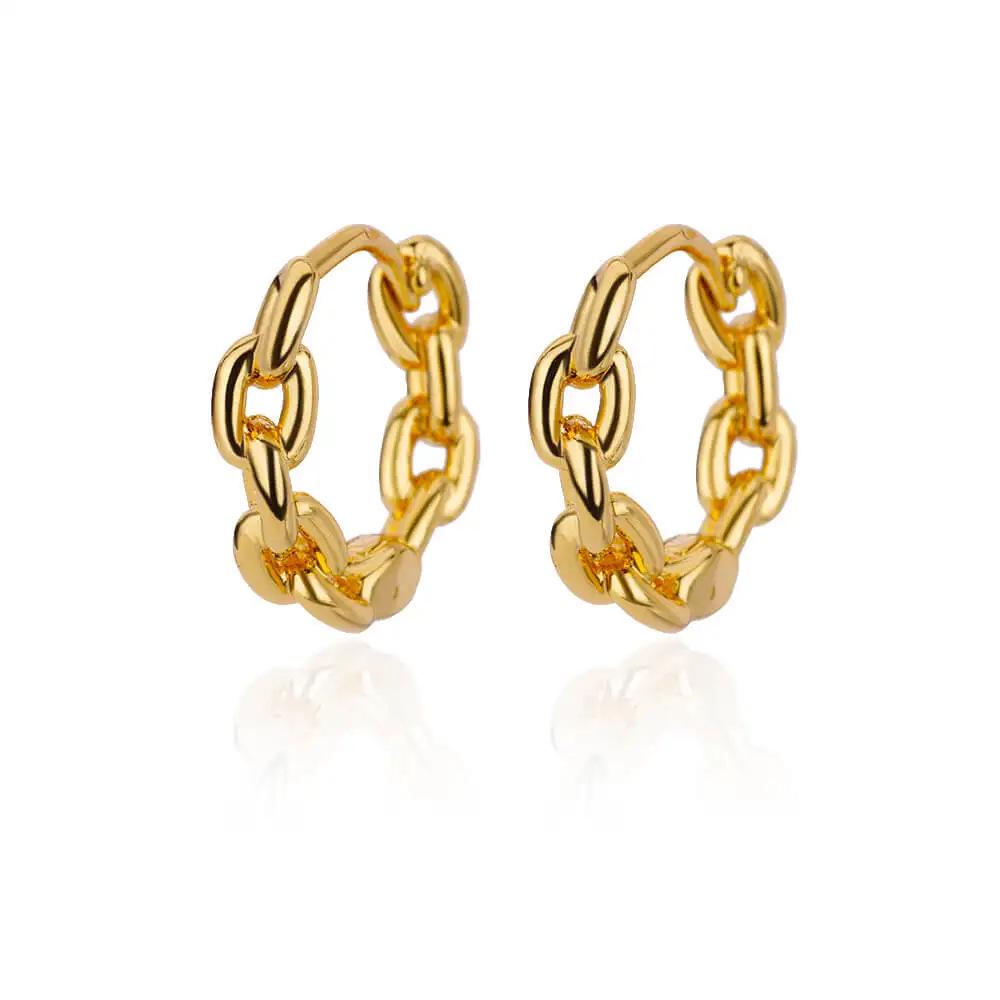 18K Gold Light Luxury European & American Minimalist Earrings for Women