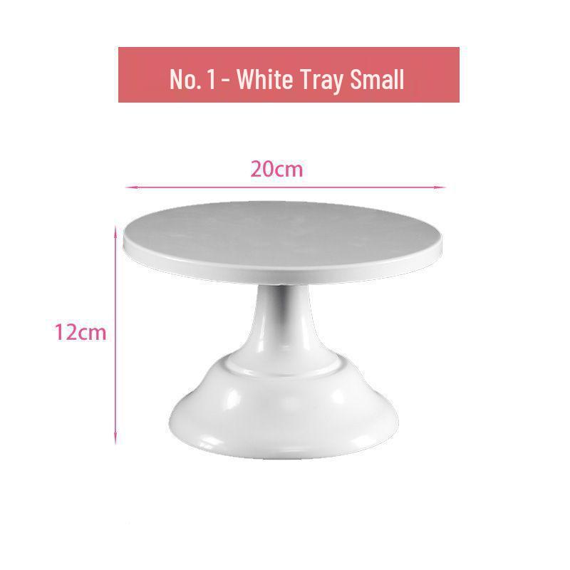 Wrought Iron Cake Stand: White Dessert Table Centerpiece for Weddings and Buffets
