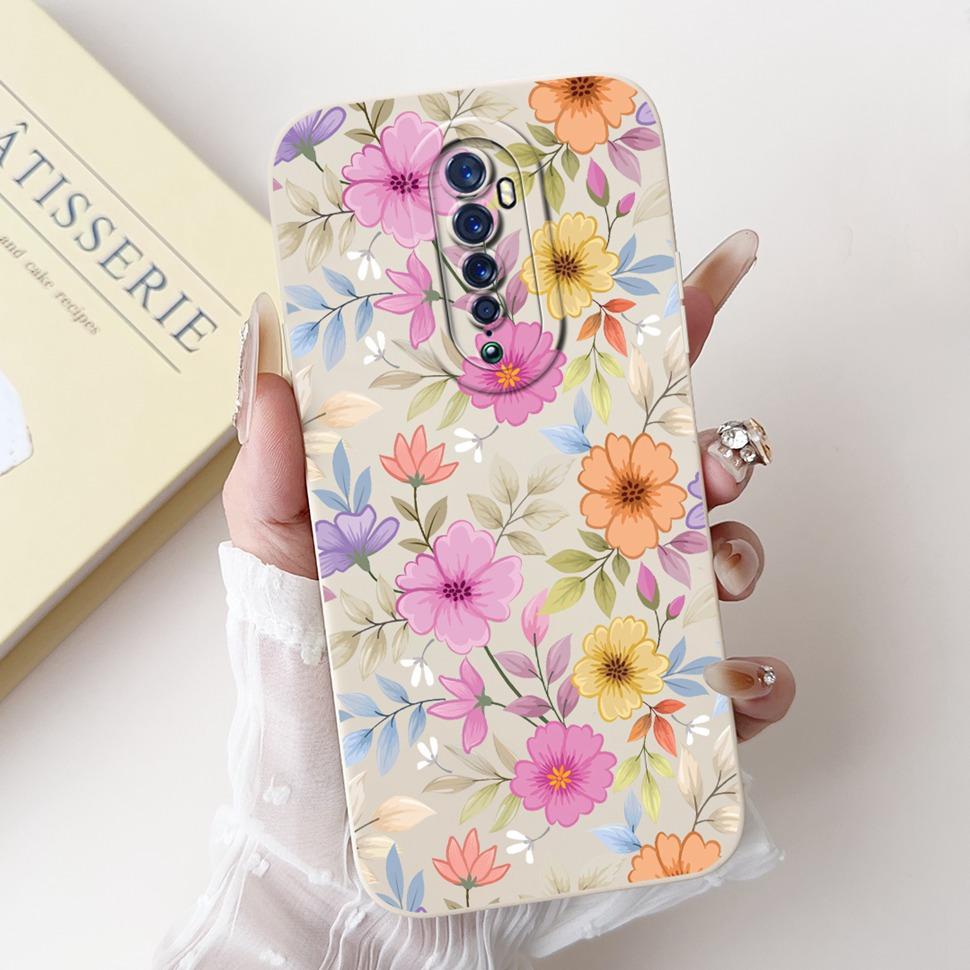 For Oppo Reno 2 2F Case Cute Rabbit Painted Cover Soft Silicone TPU Phone Cases For Oppo Reno2 F Reno 2F Back Cover Funda