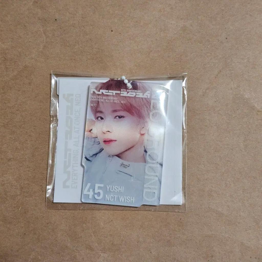NCT (Unopened) 10th Anniversary Pop-Up Random Gacha Lenticular Keyring Wish Yushi