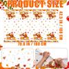 GREHUMOR Fall Thanksgiving Party Supplies Thanks Giving Tablecloth Plastic Turkey Thanksgiving Party Tablecloth Pumpkin Table Cover for Fall Thanks