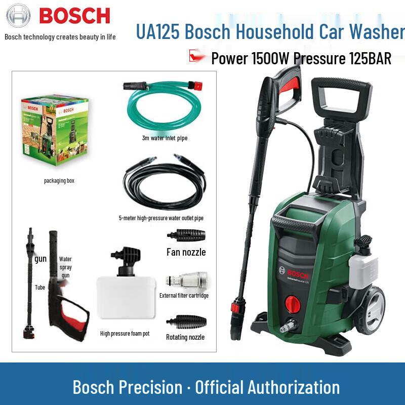 Bosch 220V Home High-Pressure Car Washer CN plug (adapter included)
