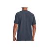 Under Armour Checkered Print Crew Neck Short Sleeve Athletic T-Shirt Men Tops Blue 1376921-044