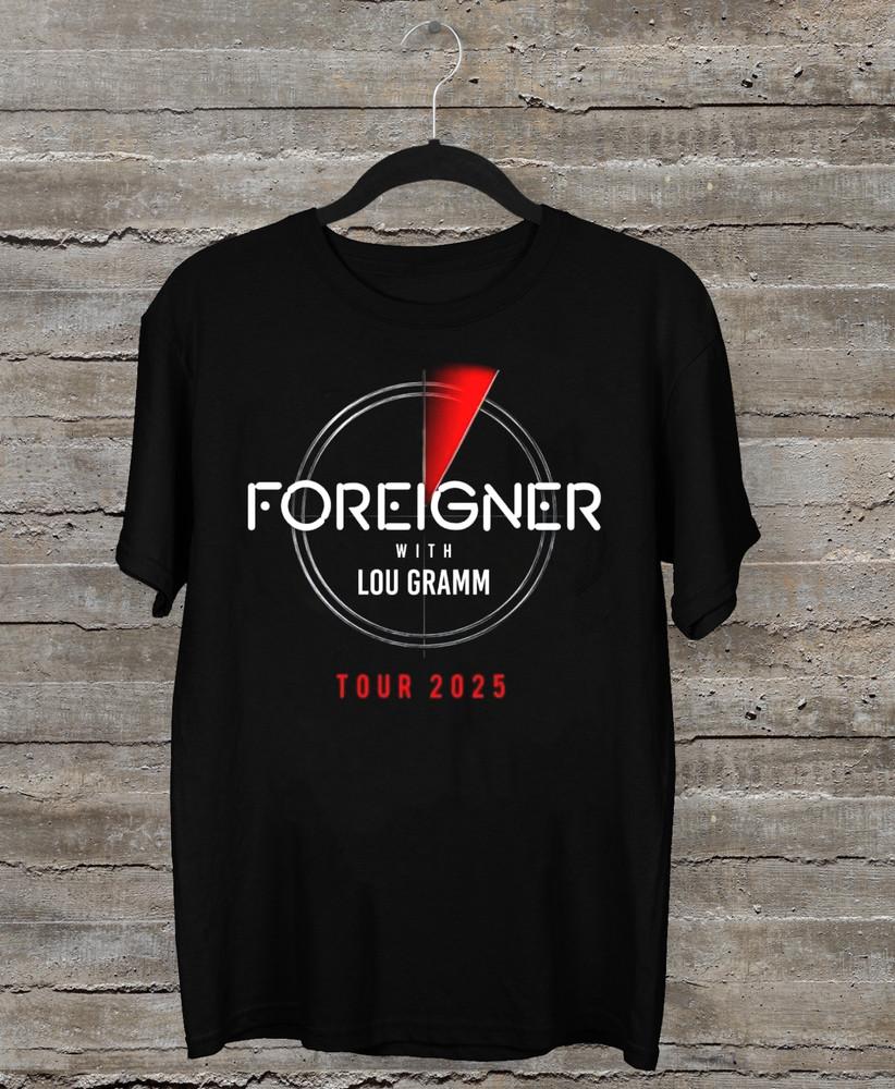 NEW Foreigner 2025 Tour Black  All Size S 5XL OM1799 Unisex T-Shirt S