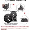 2 /4 Pack Folding Brackets,Self-Locking Extension Support Bracket Foldable Self Lock Hinges with Screws for Table Bed Leg Feet