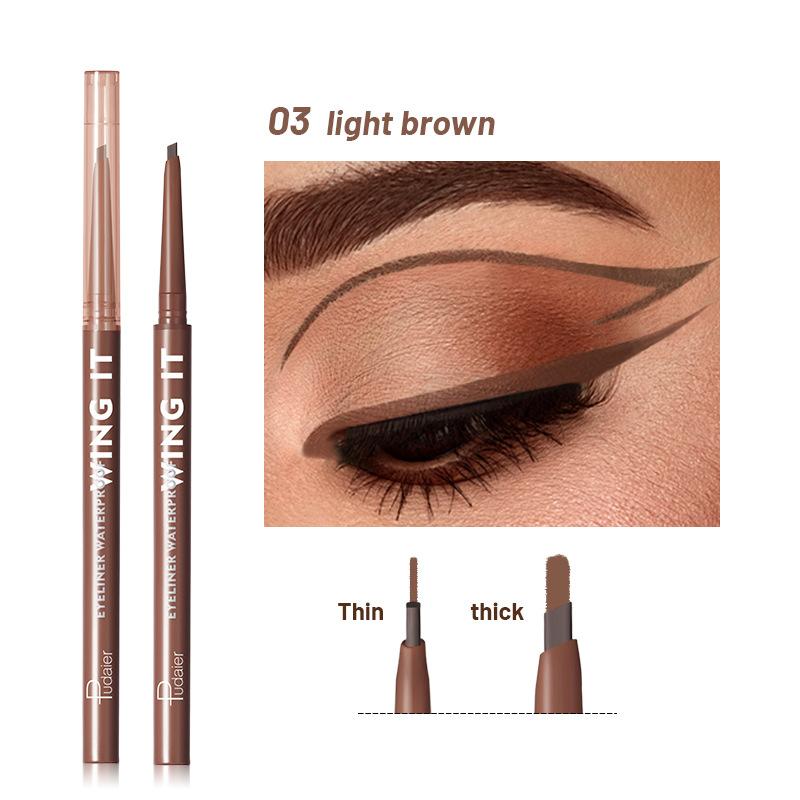 Long-Lasting 4 Colors Eyeliner Pencils -Waterproof, Sweatproof and Smudge-Proof with Easy Twist Eyeliner Pencils
