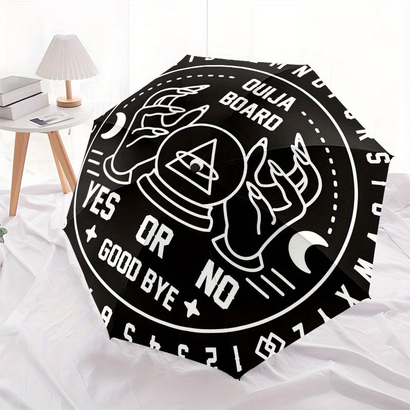 Ouija Board Spirit Communication StickerUmbrella, Portable 3-Fold Umbrella for Men & Women,Christmas Gift ES258