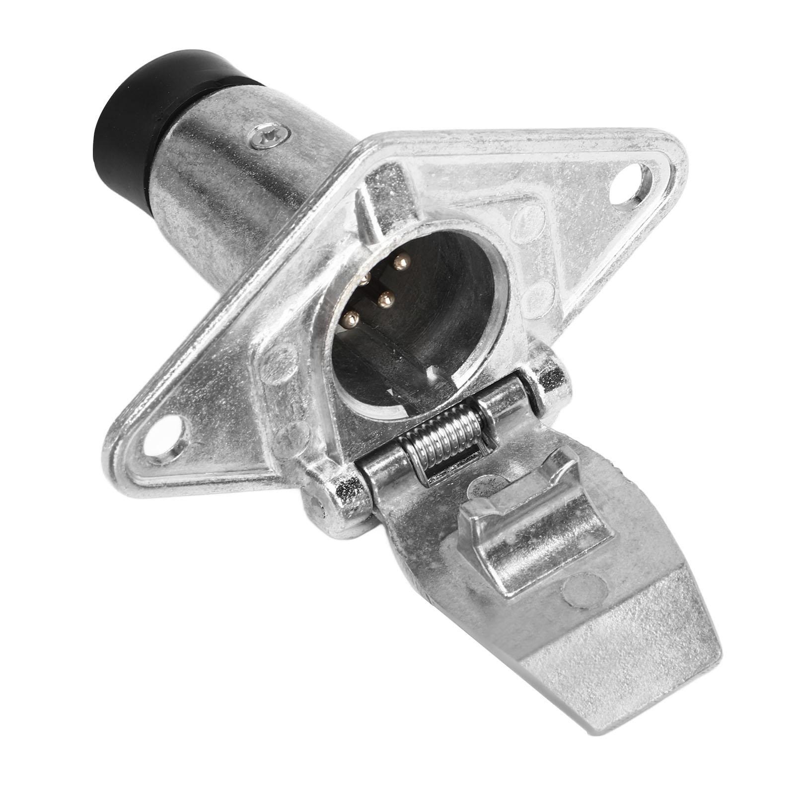 

7Pin Trailer Socket Small Metal Socket Trailer Accessory Replacement for RVs, Caravans, Trailers