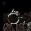 Herren Gotischer Stil Verstellbarer Kupferring Mit Widderkopf Design Vintage Punk Rock Schmuck Unisex Tragen