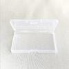 Transparent Plastic Storage Box Organizer Stickers Box Desktop Container Washi