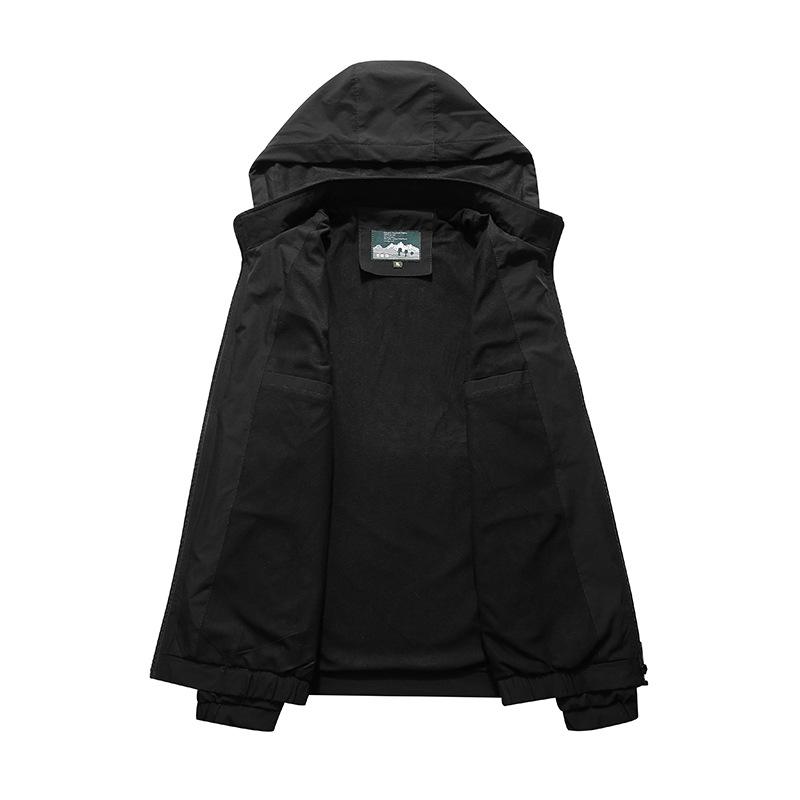 Herren Frühling und Herbst Neue Jacken Casual Herren Einfache Mode Kapuzenjacken Oberbekleidung Trendy Männer