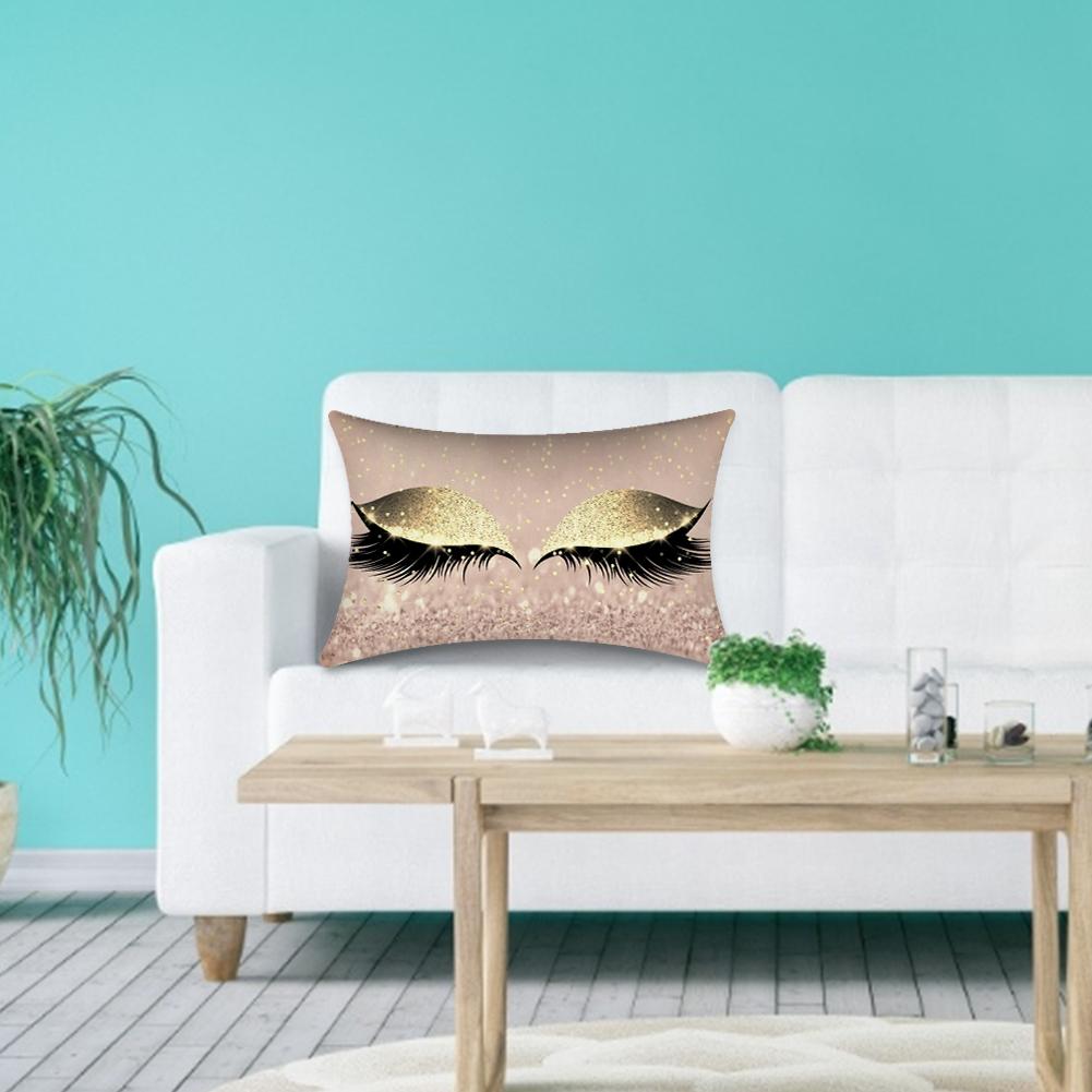 

30*50 см блестящие ресницы наволочка для домашнего дивана-кровати автомобиля поясная подушка Type 2