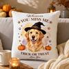 Halloween Sød Dyreprint Kastebetræk 4545 cm, Kort Plys Dekorativ Ensidig Pyntepudebetræk til Sofa Sofa Seng