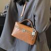 Trendy New Products Personalized Ostrich Pattern Portable Small Square Bag Women's Fashion Commuting Versatile High Sense Messenger Bag