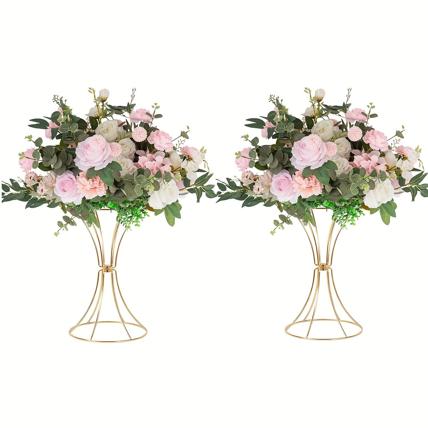 

Подставка для цветов из 2-х железных гальванических материалов, свадебная дорожная подставка, украшение стола, украшение для дома, реквизит для вечеринок