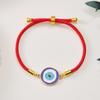 Devil's Eye Bracelet: Adjustable Drawstring with Alloy Pendant