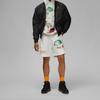 Jordan Graphic Print Drawstring Mid-Waist Casual Shorts Men Bottoms White DQ7543-133