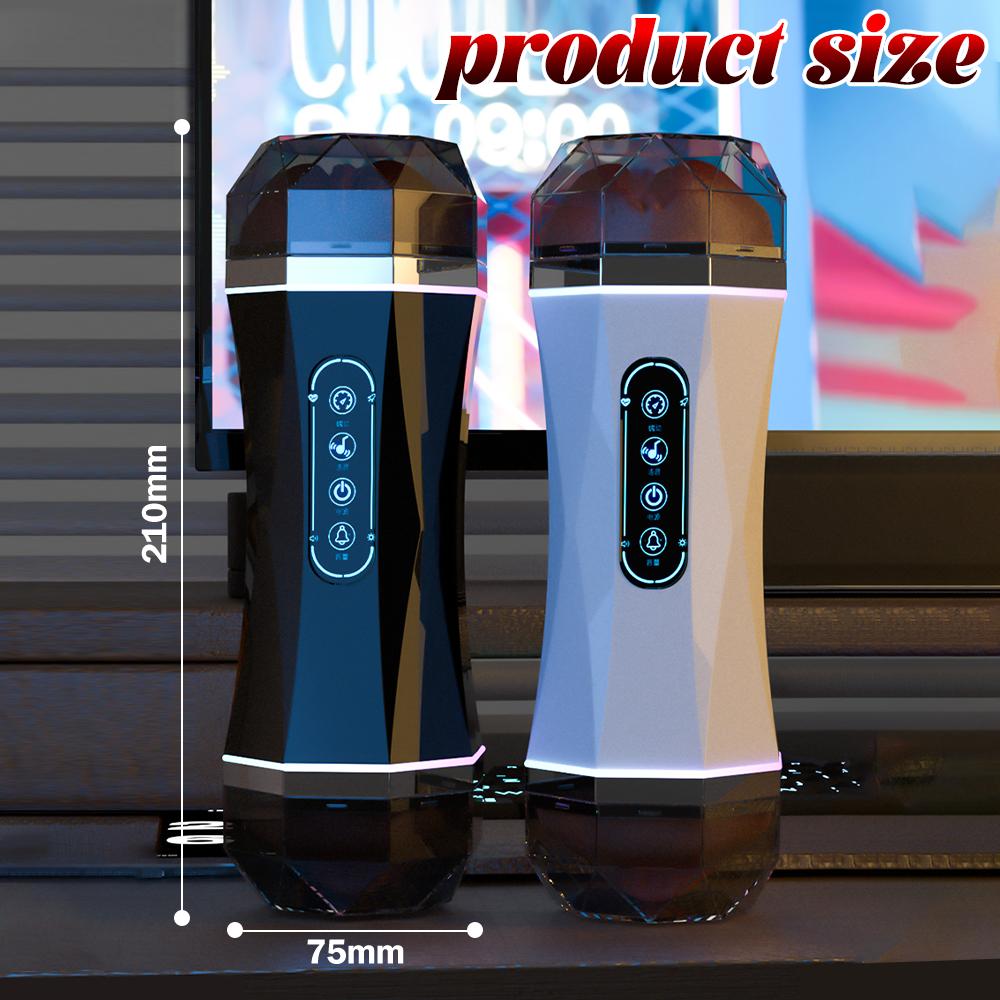 Adult Toy for Men Male Masturbator Cup Blowjob Sex Machines Pocket Vagina Pussy Voice Interaction Penis Trainer Sex Toy for Men