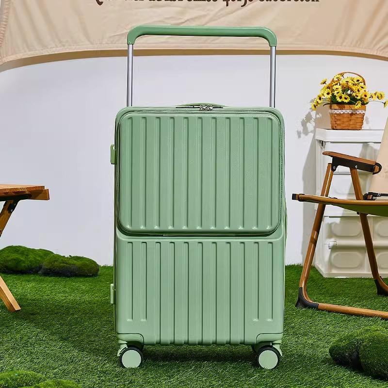 

Чемодан 20 дюймов с широкой ручкой, с передним открытием, сумка для ноутбука, многофункциональный кодовый чемодан на колесиках, перевозчик, большая вместимость 28 дюймов 20 inch