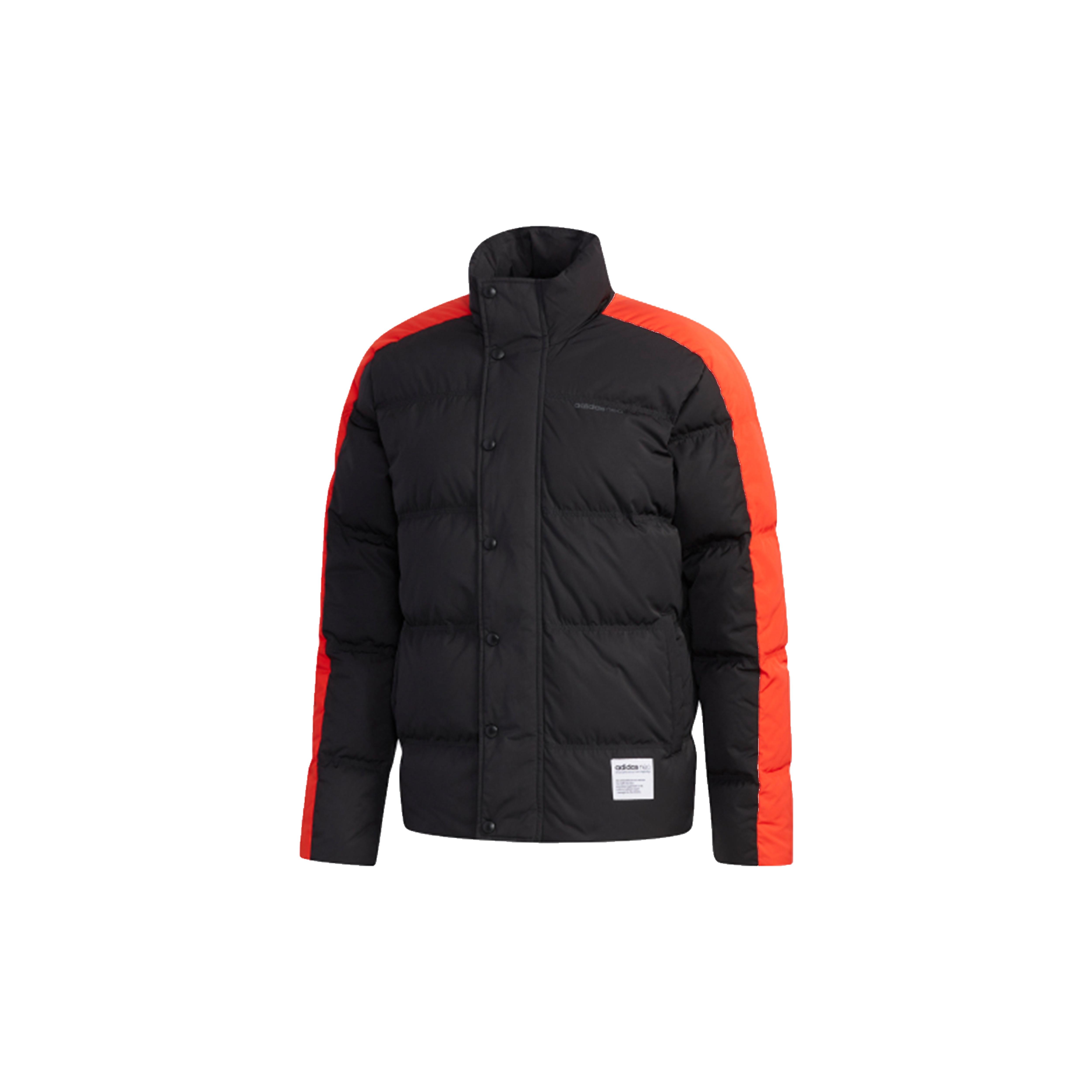 adidas neo M Ut Puffer Back Large logo Casual Down Jacket Black Men s EI4413 S